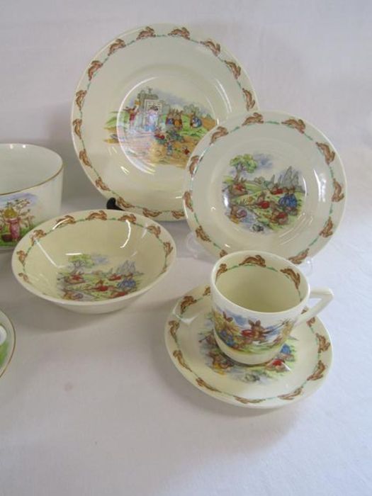 Unmarked tea set with farming children Kate Greenaway design and Royal Doulton 'Bunnykins' breakfast - Image 4 of 5
