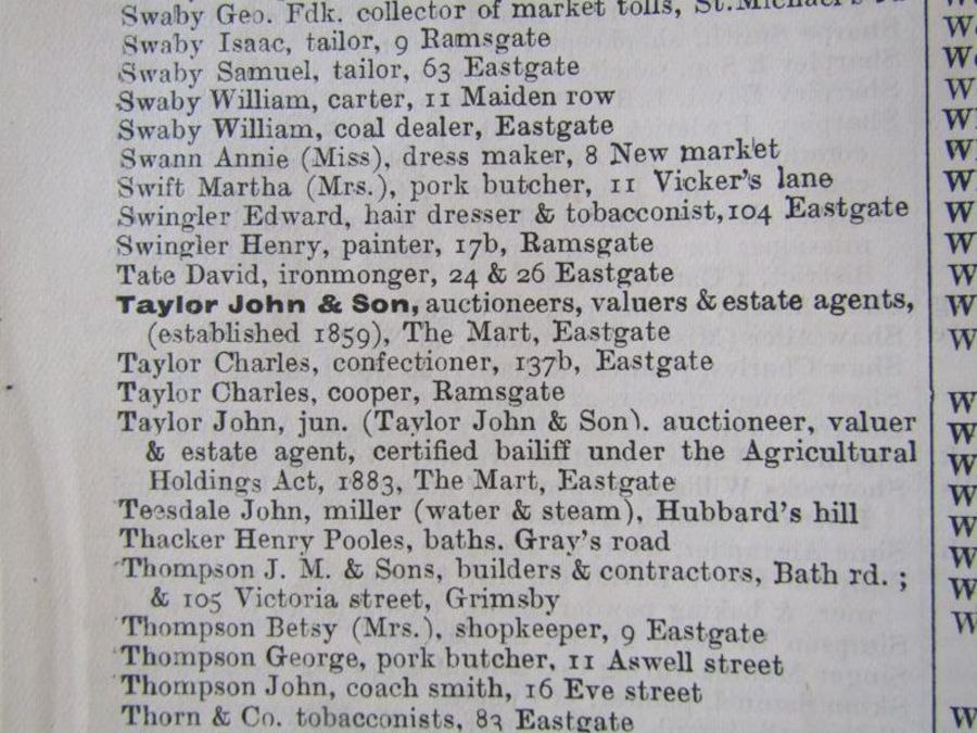 Kelly's Directory of Lincolnshire and the city of Hull 1900 - Image 5 of 5