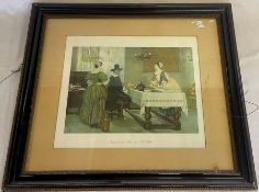 Selection of prints including "Between Two Fires" by F.D Millet, "The Patchwork Quilt", Peter J.