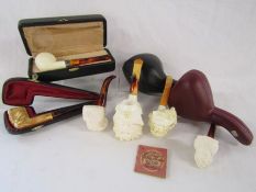 Unused meerschaum pipes