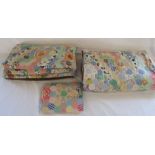 2 handmade patchwork bed covers and cushion cover