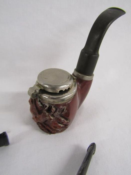 Collection of smokers pipes includes Zenith, Dunhill with silver collar etc - Image 4 of 10