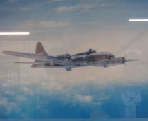 John Young 'Memphis Belle Heads for Home' limited edition print 728/950 and pencil signed -