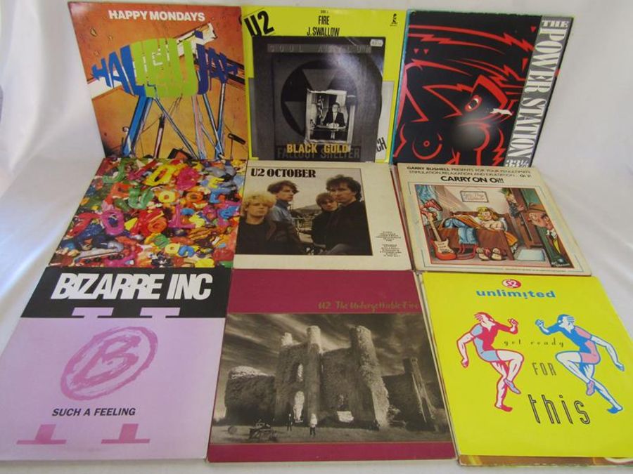 A collection of approximately 42 LP records, including GBH, State of Mind, Stiff little fingers, - Image 7 of 9