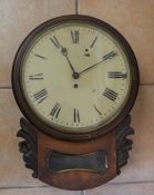 19th century drop dial wall clock for restoration