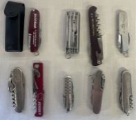 Swiss army type knives, including Esso, Jersey, Ernest & Julio Gallo etc