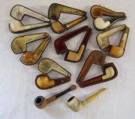 Collection of meerschaum pipes