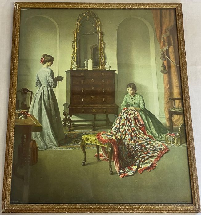 Selection of prints including "Between Two Fires" by F.D Millet, "The Patchwork Quilt", Peter J. - Image 3 of 9