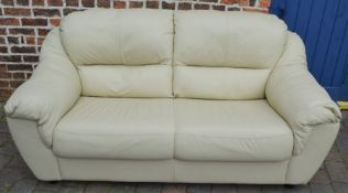 Modern 2 seater leather sofa