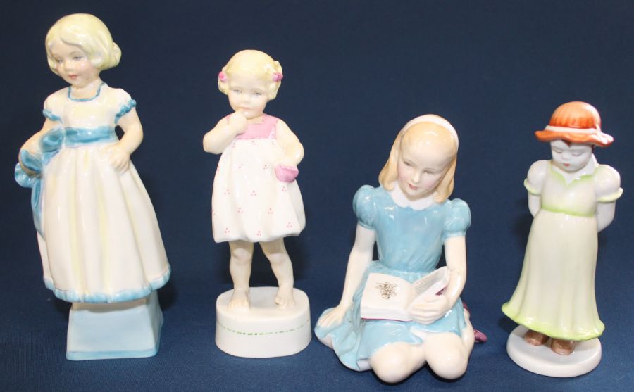 2 Royal Worcester figurines "Only Me" 3226 & "Thursday's Child is Full of Grace" 3258, Royal Doulton