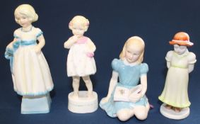 2 Royal Worcester figurines "Only Me" 3226 & "Thursday's Child is Full of Grace" 3258, Royal Doulton