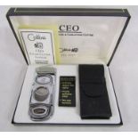 Colibri CEO cigar lighter and guillotine cutter in one with case