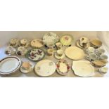 Selection of ceramics including royal memorabilia, plates, golden wedding anniversary cups and