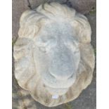 Concrete lion mask