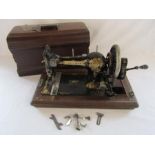 English Made hand crank sewing machine 139753
