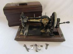 English Made hand crank sewing machine 139753