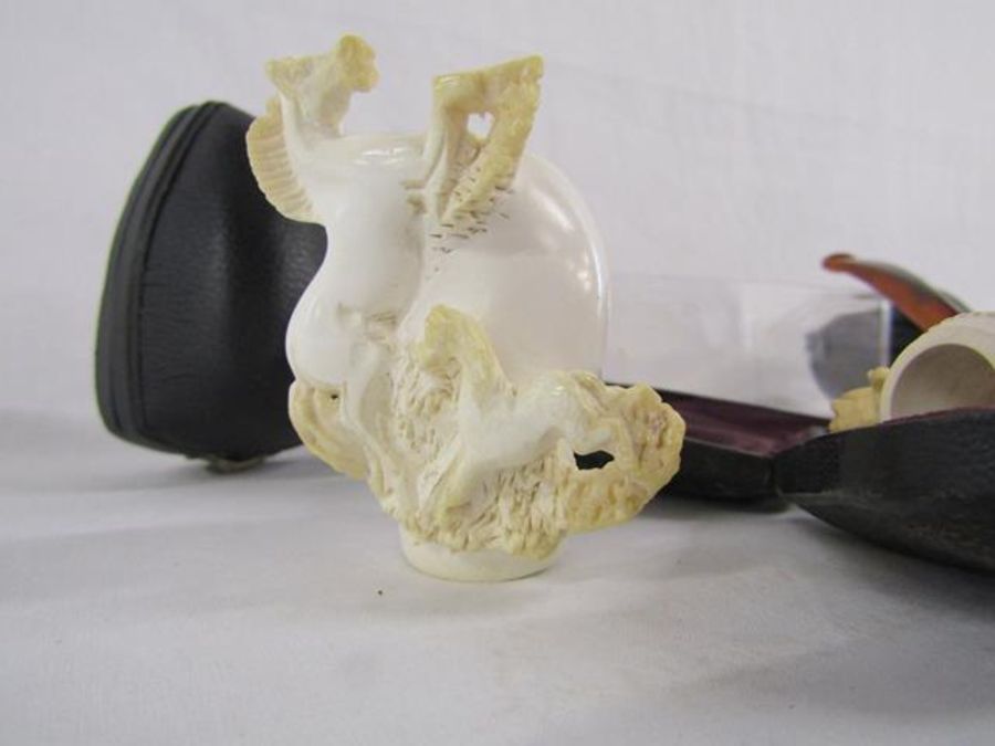 Collection of meerschaum pipes - Image 2 of 4