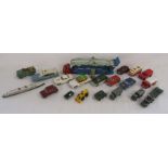 Diecast cars include Corgi Car Transporter, Invisible man, Bermuda Taxi also Dinky ambulance, Lesney