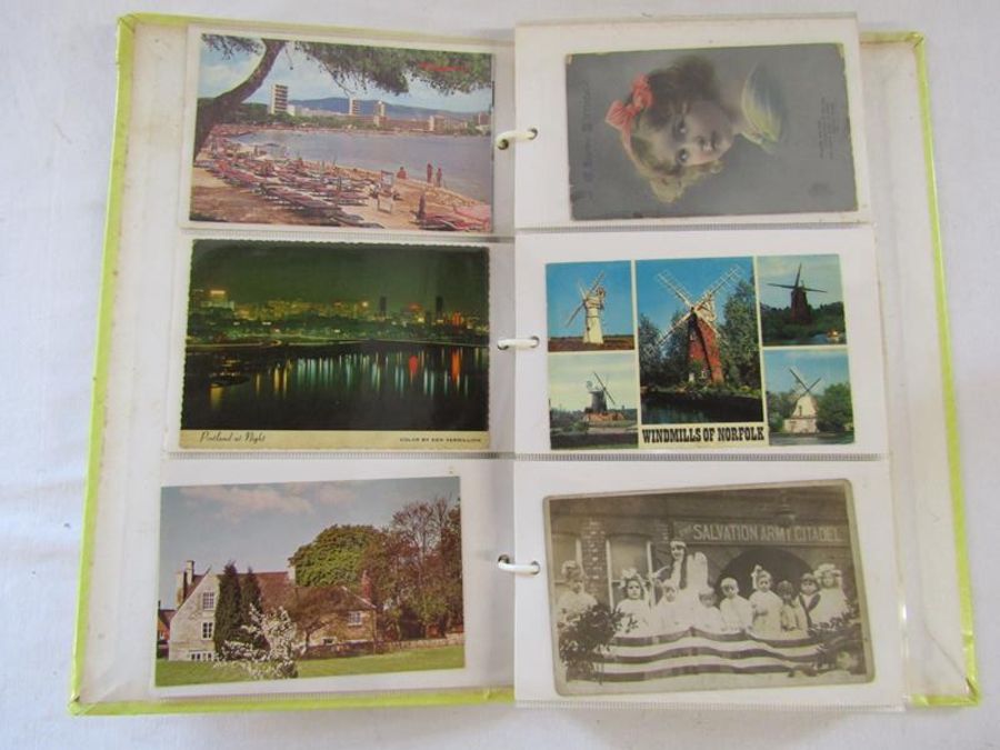 Collection of postcards some written, also Pratts oil map and 2 other maps - Image 13 of 14