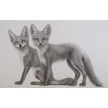 Gary Hodges limited edition print 532/1100 'Little Foxes' pencil signed - approx.