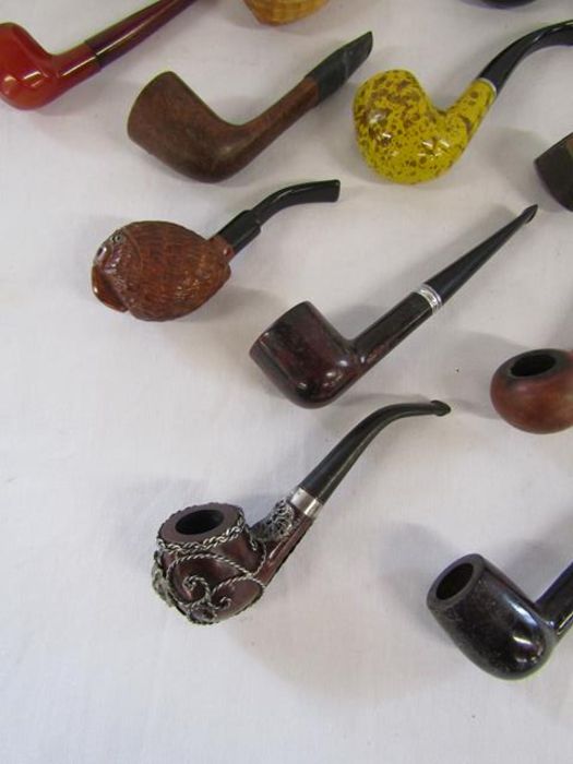 Collection of smokers pipes includes Zenith, Dunhill with silver collar etc - Image 8 of 10