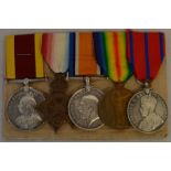 Group of Five medals awarded to H Olivant (Gnr Vickers Maxim Batty) 98543: China 1900, 1914-1915