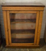 Small Victorian display cabinet Ht 98cm L 76cm D 29cm