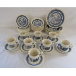 Staffordshire Blue Willow tableware