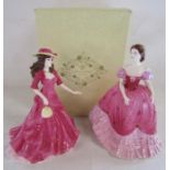 Coalport figurines Sentiments Loving Daughter and Archive Collection Louisa limited edition 42/950