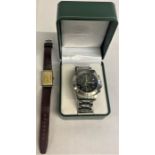 Royal Marines Commando men's watch, with box and Zentra wristwatch on leather strap