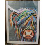 Framed print "Rab Mc Coo" Collectors Edition after Steven Brown 61cm x 81cm