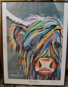 Framed print "Rab Mc Coo" Collectors Edition after Steven Brown 61cm x 81cm