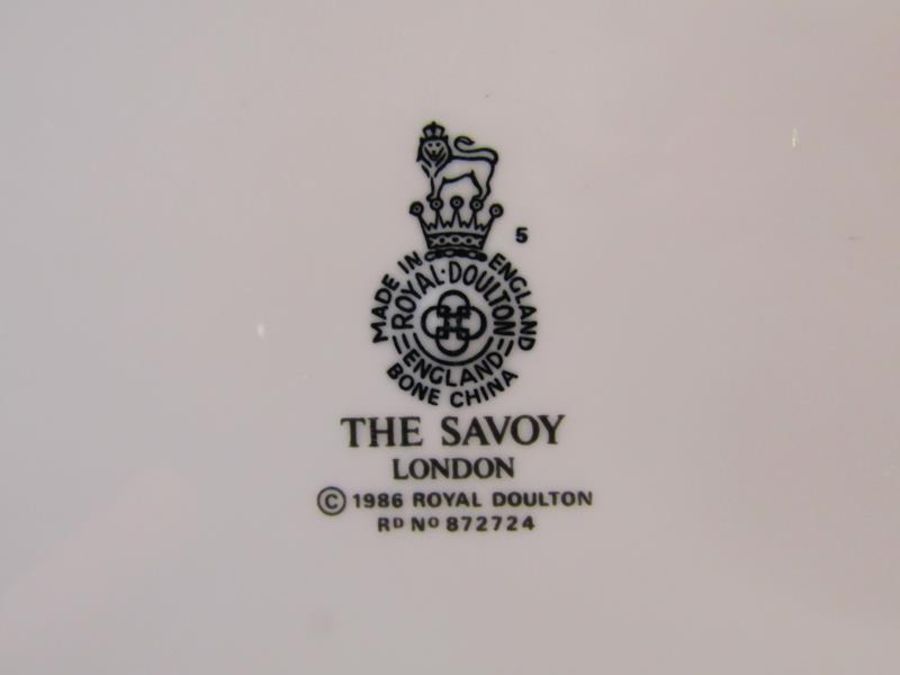 Savoy crockery used in the Savoy Hotel 2007 before it's refurbishment - consisting of 2 large and - Image 8 of 11