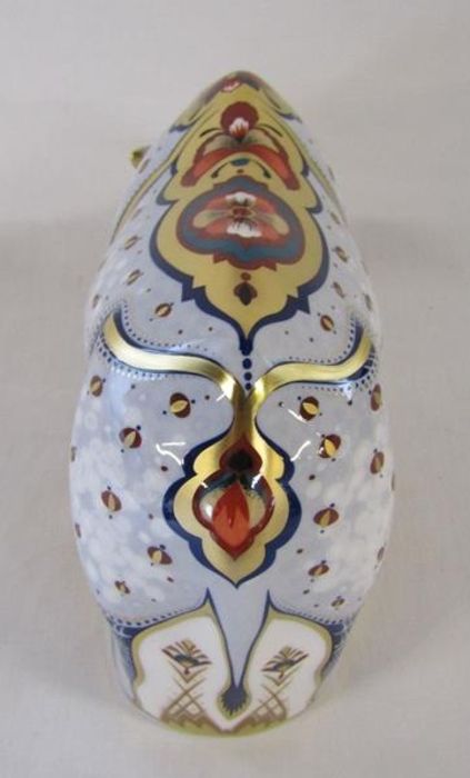 Royal Crown Derby paperweight Endangered Species White Rhino - limited edition 973/1000 - Image 3 of 6