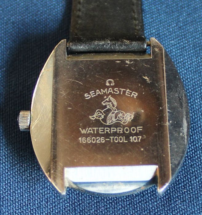 Omega Seamaster Cosmic automatic wristwatch with date aperture and partial strap (in as found - Image 3 of 3