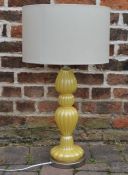 Yellow based table lamp