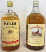 Bell's Old Scotch Extra Special Whisky 1.75L and The Famous Grouse Finest Scotch Whisky 2L