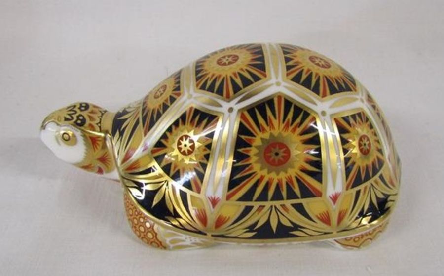 Royal Crown Derby paperweight Endangered Species Madagascan Tortoise - limited edition 973/1000 - Image 2 of 6