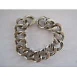 Chunky Spanish silver (confirmed) bracelet - total weight 3.87 ozt