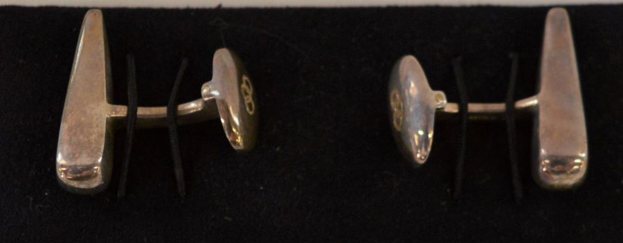 Pair of Links of London silver cufflinks, pair of Jeff Banks cufflinks & a small jewellery box - Image 2 of 2