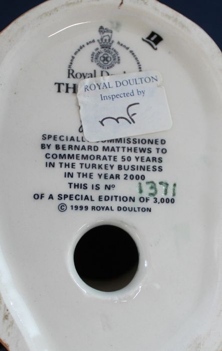 2 x Royal Doulton The Turkey figurines (Specially commissioned by Bernard Matthews in 1990 / 2000) - Image 4 of 4