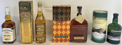 Clarke's Old Kentucky Straight Sour Mash Whiskey Bourbon 70cl, John Power and Son Irish Whiskey Gold