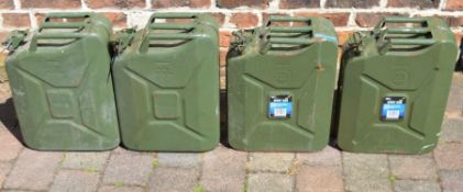 4 X 20L jerry cans