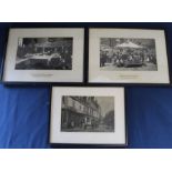 2 framed black & white photographs titled to mount "Celebrating the Coronation of George V Lion &