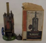 Burnac steam engine with box