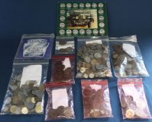 Quantity of coins including Heinz Royal Mint Uncirculated Coin Collection 1983, 19th & 20th