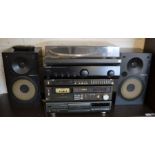 Kenwood Stereo Integrated KAF1030 amplifier with Technics SLQ21 turntable, Quartz Synthesizer Stereo