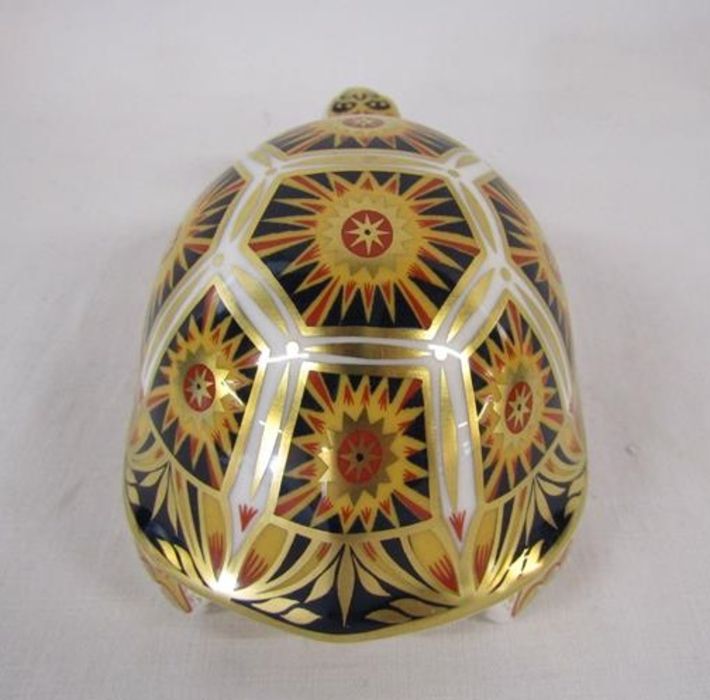 Royal Crown Derby paperweight Endangered Species Madagascan Tortoise - limited edition 973/1000 - Image 3 of 6