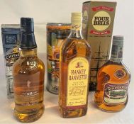 Ben Bracken Aged 12 years Speyside Single Malt Scotch Whisky 70cl, Hankey Bannister 1 litre Scotch