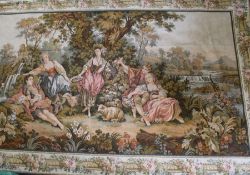 Large French Aubusson style wall tapestry 284cm x 163cm